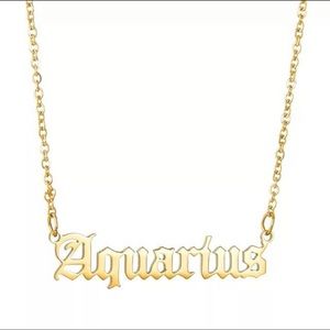 Aquarius Zodiac Anklet (Gold)